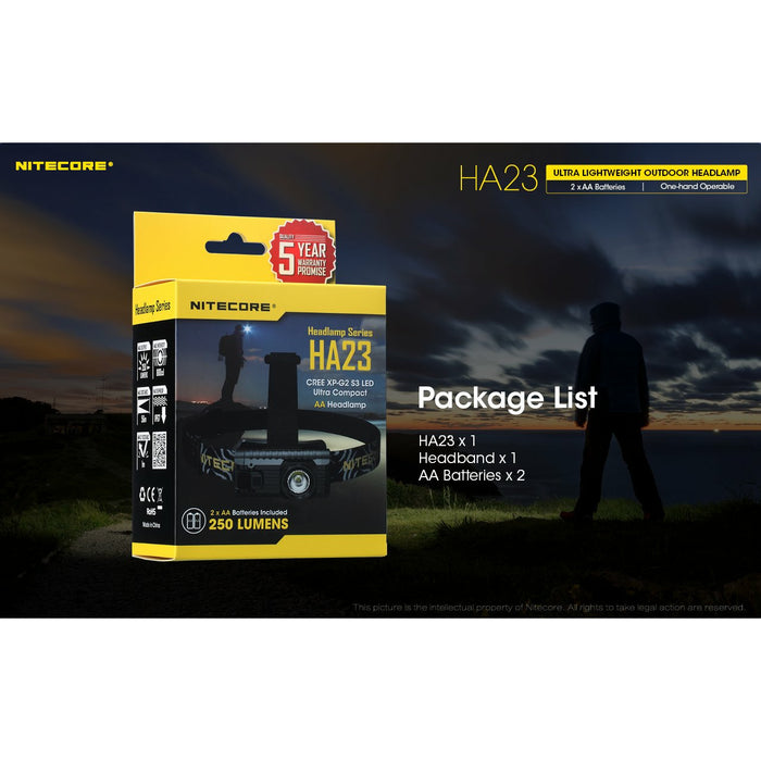 NITECORE HA23 | LED HODELYKT - Arbeidslysno